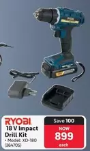 ryobi - 18 V Impact Drill Kit