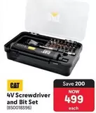 CAT - 4V Screwdriver and Bit Set