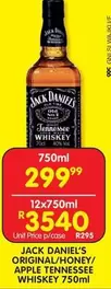 Jack Daniel's - ORIGINAL/HONEY/ APPLE TENNESSEE WHISKEY