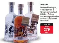 Lemon Meringue, Strawberries & Cream or Limited Edition Crème Brûlée Light Up Gin