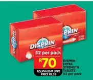 EXTRA STRENGTH TABLETS