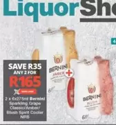 Bernini -  Sparkling Grape Classic/Amber/Blush Spirit Cooler