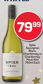 Spier - Sauvignon Blanc, Chardonnay or Chardonnay Pinot Noir