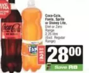 Coca cola - Coca-Cola, Fanta, Sprite or Stoney Lite