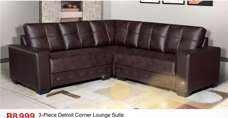 3-Piece Detroit Corner Lounge Suite