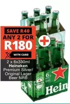 Heineken - Premium Silver/ Original Lager Beer NRB