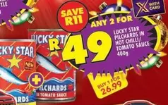 Lucky Star - PILCHARDS IN HOT CHILLI/ TOMATO SAUCE