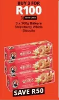 Bakers - Strawberry Whirls Biscuits