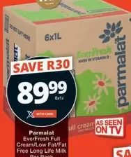 Parmalat - EverFresh Full Cream/Low Fat/Fat Free Long Life Milk