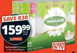 Twinsaver - Classic 2-Ply Toilet Rolls