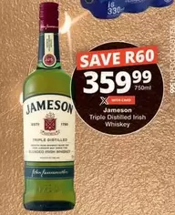Jameson - Triple Distilled Irish Whiskey
