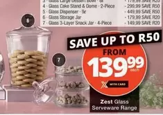 Zest - Glass Serveware Range