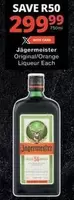 Jagermeister - Original/Orange Liqueur