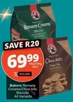 Bakers - Romany Creams/Choc-kits Biscuits