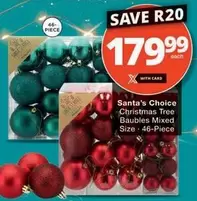 Christmas Tree Baubles Mixed