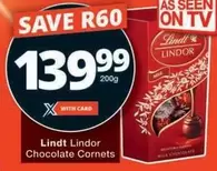 Lindt - Lindor Chocolate Cornets