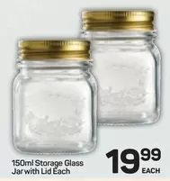 150ml Storage Glass Jar with Lid