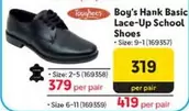 Hank Basic Lace-Up School Shoes