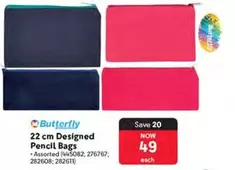 22 cm Designed Pencil Bags