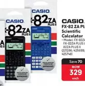 CASIO - FX-82 ZA PLUS II Scientific Calculator
