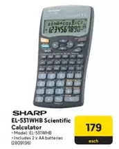 Sharp - EL-531WHB Scientific Calculator