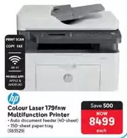 HP - Colour Laser 179fnw Multifunction Printer