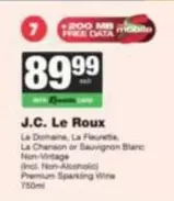 Le Domaine, La Fleurette, La Chanson or Sauvignon Blanc Non-Vintage