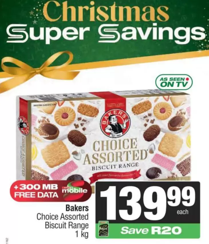 Bakers - Choice Assorted Biscuit Range