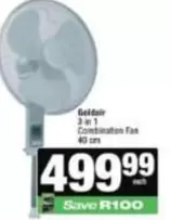 Goldair - 3 in 1 Combination Fan