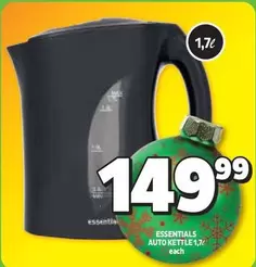 Essentials - AUTO KETTLE 1,7l
