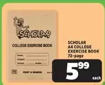 A4 COLLEGE EXERCISE BOOK