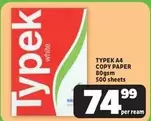 Typek - A4 COPY PAPER