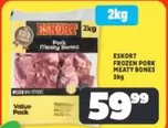 Eskort - FROZEN PORK MEATY BONES