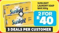 Sunlight - LAUNDRY SOAP BAR 500g