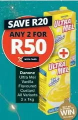 Danone - Ultra Mel Vanilla Flavoured Custard