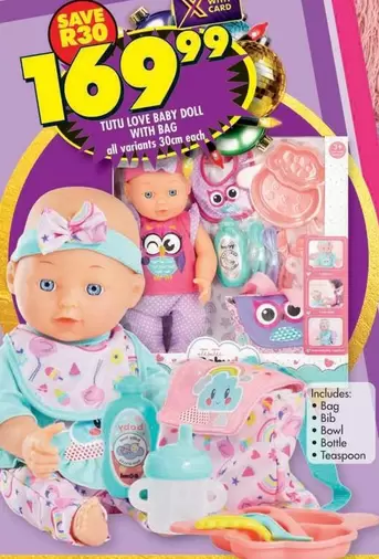 TUTU LOVE BABY DOLL WITH BAG