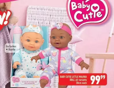 BABY CUTIE LITTLE MIA/NIA DOLL