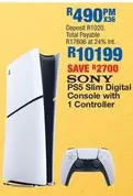Sony - PS5 Slim Digital Console with 1 Controller