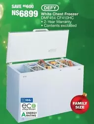 Defy - White Chest Freezer DMF454 CF410HC