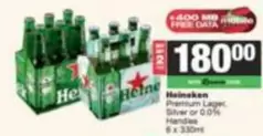 Heineken - Premium Lager Silver or 0.0%