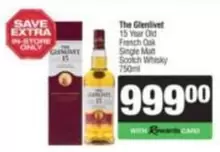 The Glenlivet - 15 Year Old French Oak Single Malt Scotch Whisky