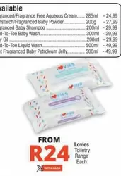 Lovies - Toiletry Range