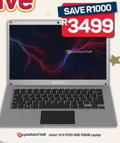Packard Bell - Aston 14.1 N100 4GB 128GB Laptop
