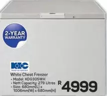 KIC - White Chest Freezer