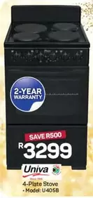 Univa - 4-Plate Stove