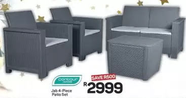 Job 4-Piece Patio Set