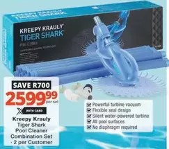 Tiger -  Shark Pool Cleaner Combination Set