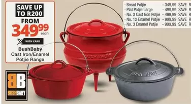 Cast Iron/Enamel Potjie Range