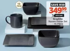 Graphite Square Dinner Set