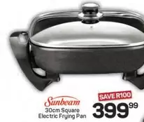 Sunbeam - 30cm Square Electric Frying Pan